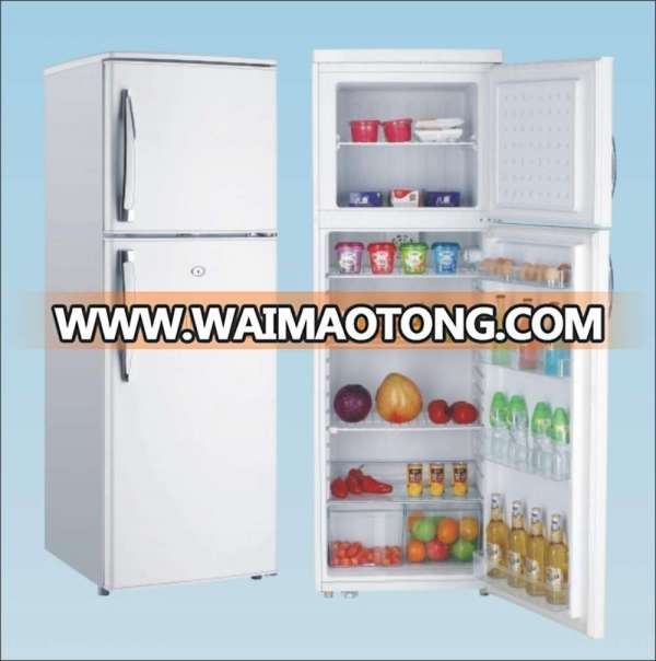 Mobile home half freezer half refrigerator solar energy refrigerator freezer